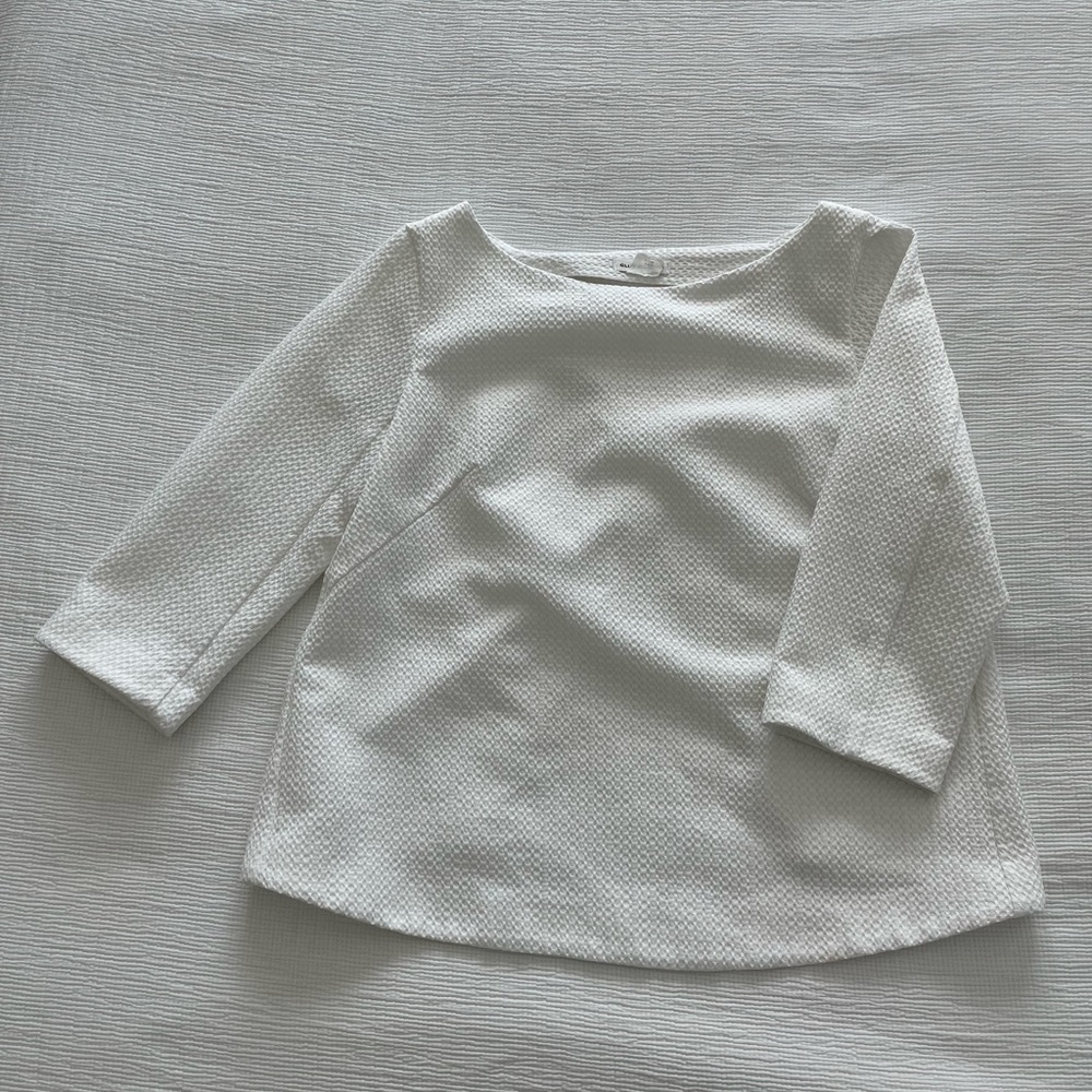 Club Monaco - white waffle top - size small